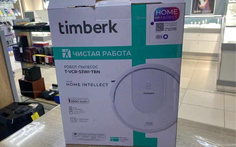 Пылесос робот timber t-vcr-53wi-tbn