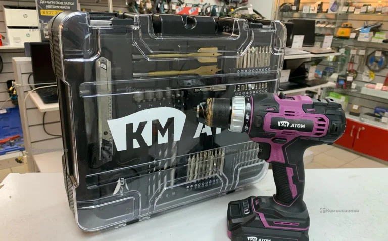 Дрель-шуруповерт аккумуляторная KM ATOM CD-181