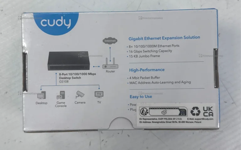 Коммутатор CUDY GS108