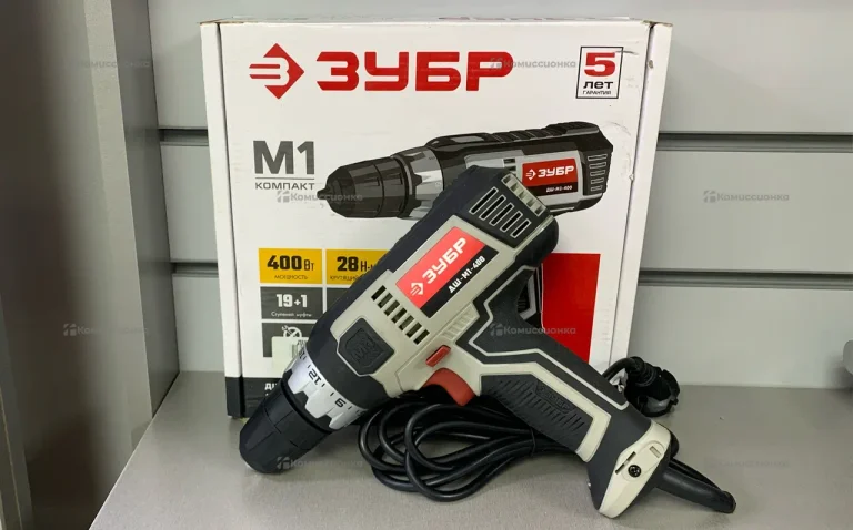 Дрель шуруповерт Зубр ДШ-М1-400