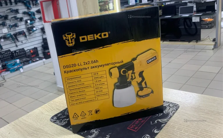 Аккумуляторный Краскопульт Deko DSG20