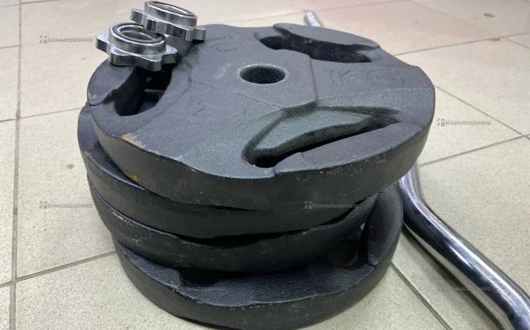 Гриф кривой + 4 блина по 10кг