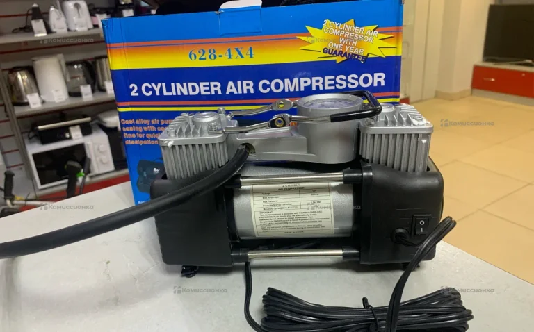 Автомобильный компрессор 2 цилиндра
