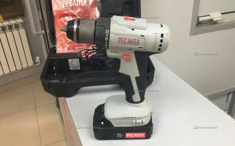 Аккумуляторная дрель-Шуруповерт РЕСАНТА ДА-20-2ЛК-