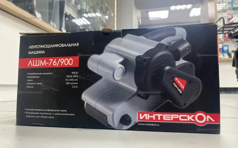 Ленточная шлифмашина Интерскол ЛШМ-76/900