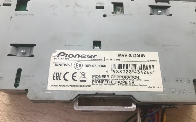 автомагнитола pioneer mvh-s120vb