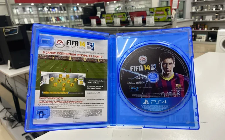 диск на ps4 fifa 14
