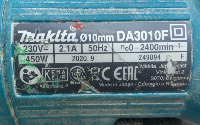 Дрель makita DA3010F