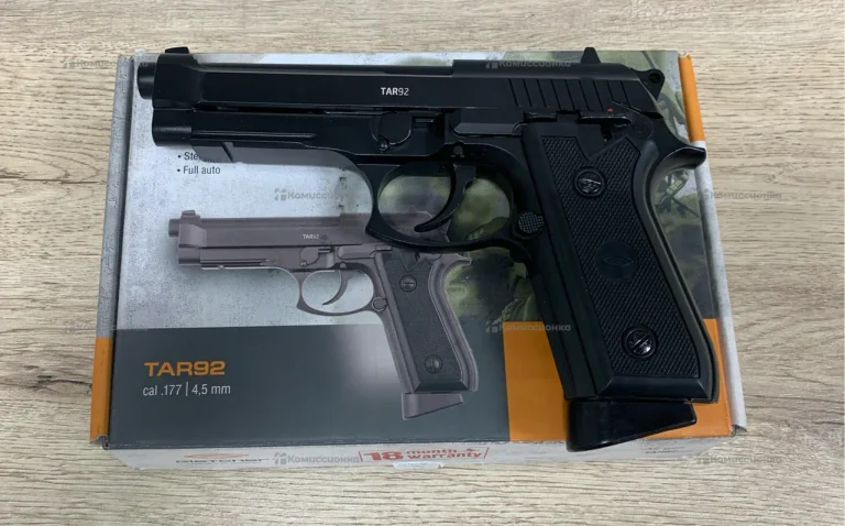 Пневматический пистолет Gletcher TAR92 (Beretta)