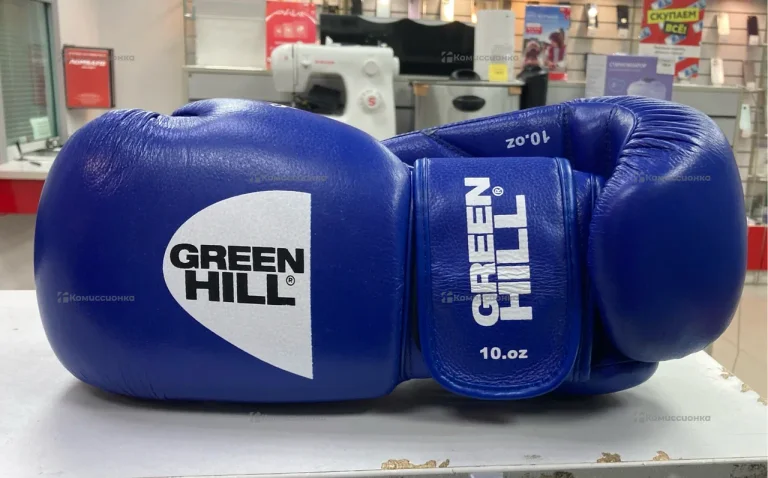 Боксерские перчатки Green Hill 10.OZ синие