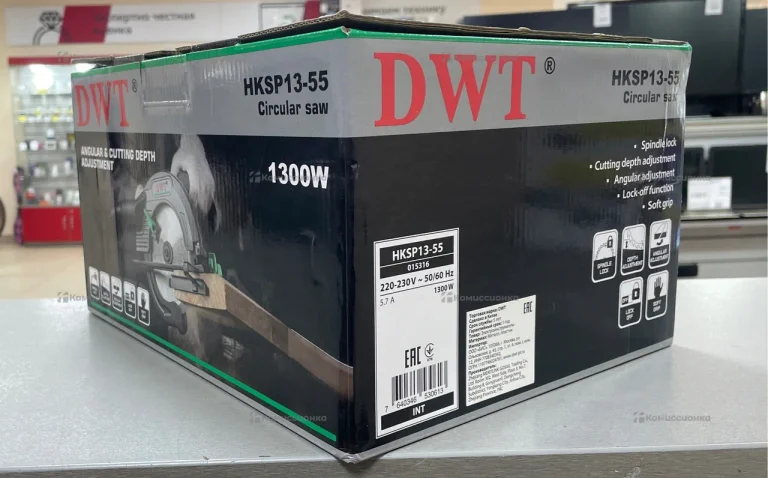 Пила циркулярная DWT HKSP13-55 1,3кВт, 4800об/мин