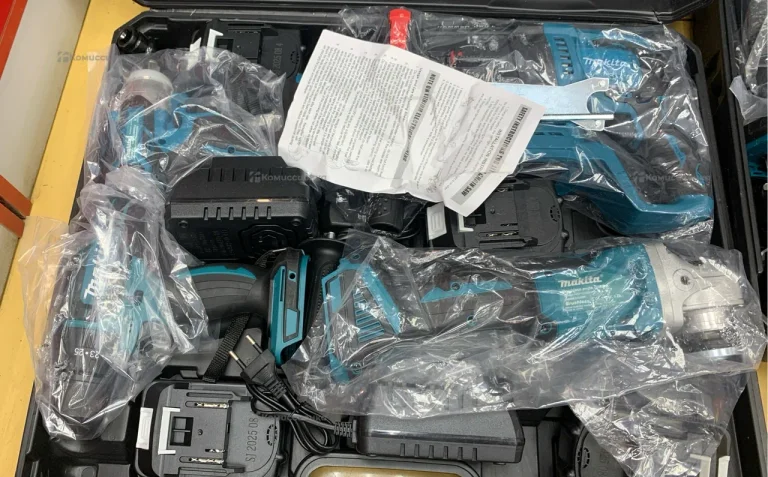 Набор Makita 4в1 (Перф/УШМ/Шурп/Гайк-т)