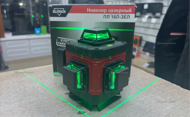 Лазерный уровень Elitech ПЛ 16Л-ЗЕЛ