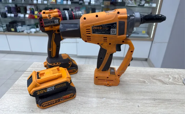 Аккумуляторный заклепочник и Шурик Ingco CRTLI 200