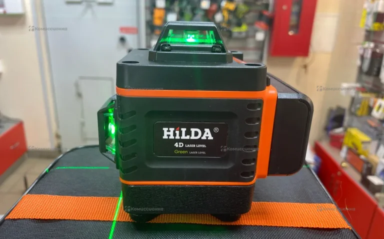Лазерный уровень Hilda 4D Laser Level Green.