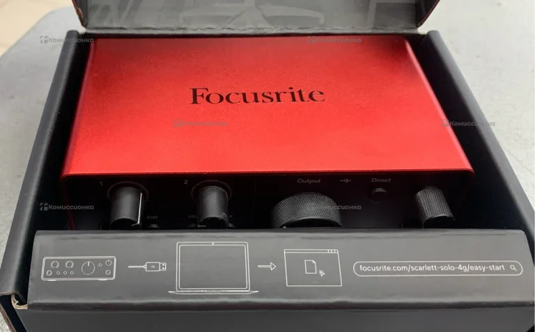Внешняя звуковая карта Fucusrite Scarlett solo 4ge