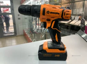 Купить Аккумуляторная дрель-шуруповерт ВИХРЬ ДА-24Л-2КУ б/у , в Копейск Цена:2100рублей