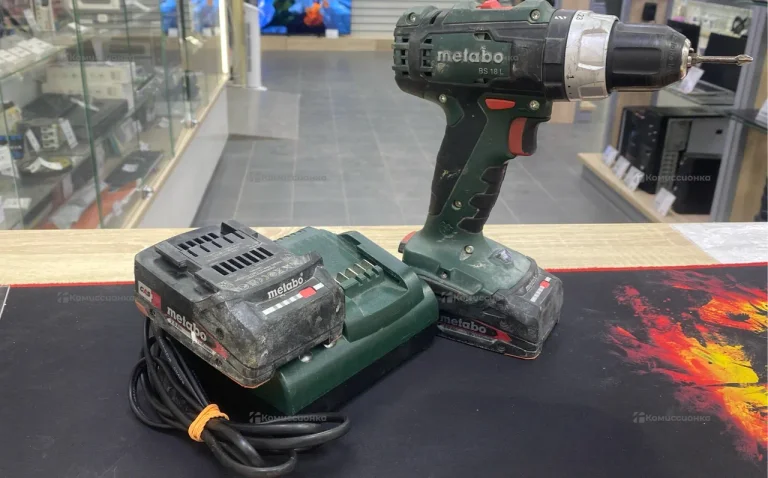 Аккумуляторная дрель шуруповерт Metabo BS 18 L