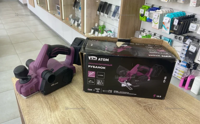 Аккумуляторный рубанок KM Atom sp-181