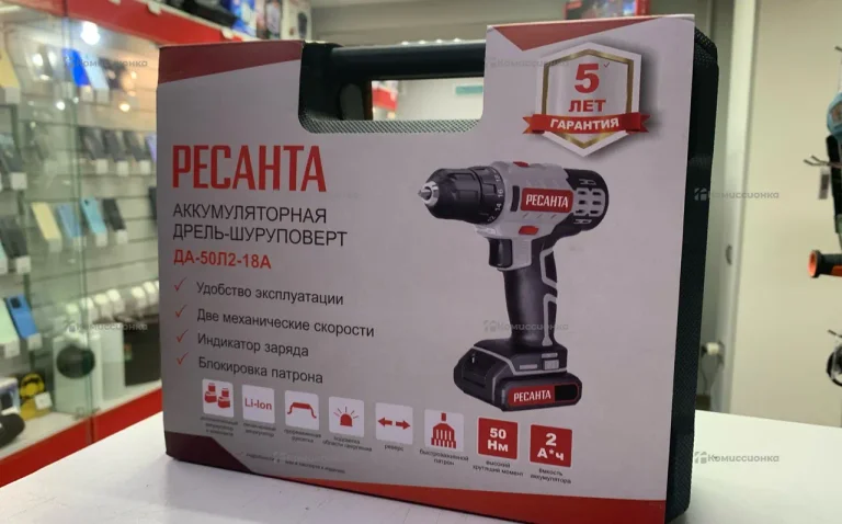 Дрель-шуруповерт Ресанта ДА-50Л2-18А