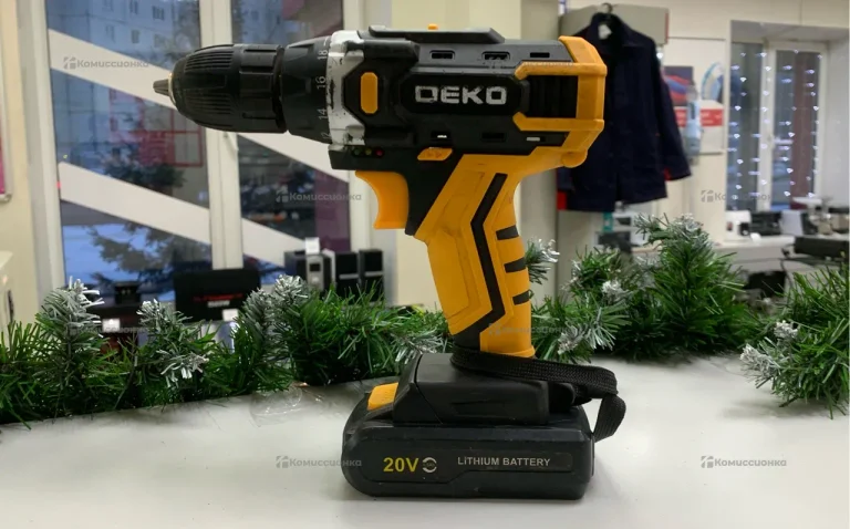 Аккумуляторная дрель-шуруповерт DEKO DKCD20FU-Li