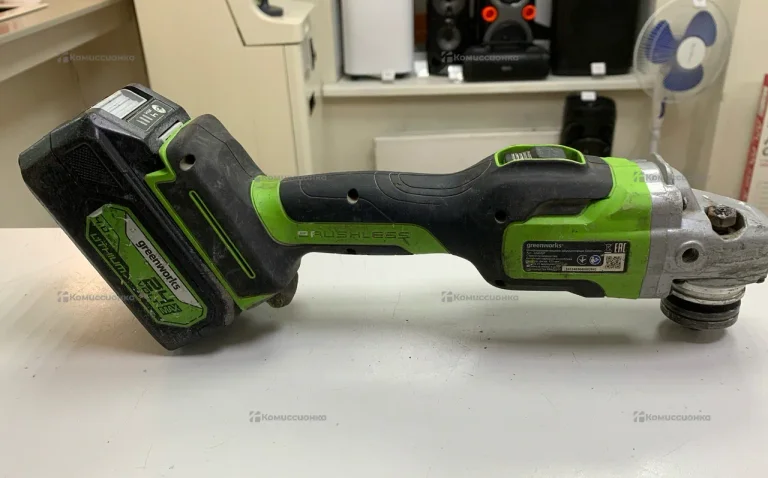 Аккумуляторная УШМ GreenWorks