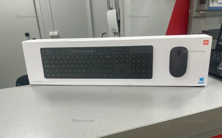 Клавиатура и мышь Xiaomi Mi Wireless Keyboard and Mouse Combo ENG WXJS01YM Русские буквы (черный)