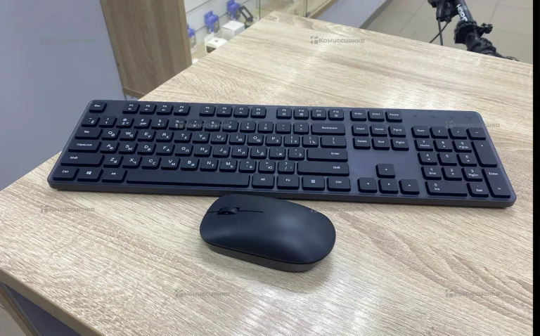 Клавиатура и мышь Xiaomi Mi Wireless Keyboard and Mouse Combo ENG WXJS01YM Русские буквы (черный)