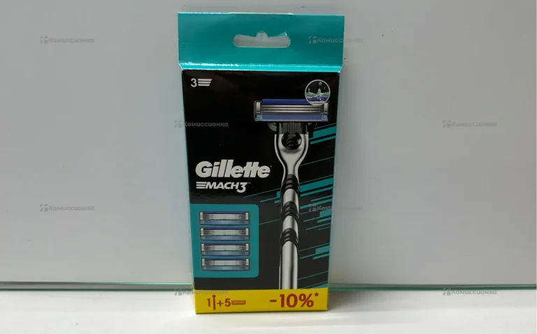 Бритва Gillette Mach3 с 5 сменными кассетами