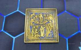 Купить Фреска латунь «Воскресенье Христово. Сошествие в Ад» б/у , в Казань Цена:12900рублей