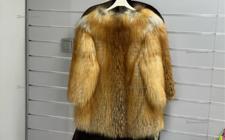 Жакет из лисы Gold Fox рукав 3/4