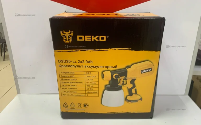 Аккумуляторный Краскопульт Deko DSG20