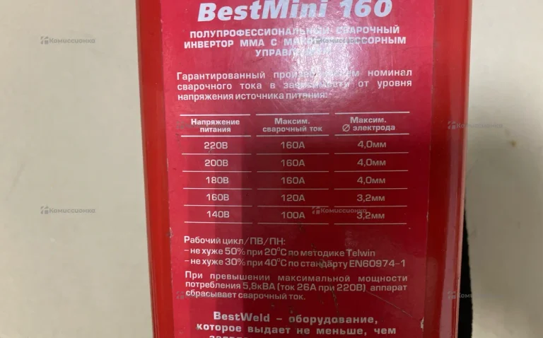 Сварочный аппарат BestWeld BESTMINI 160