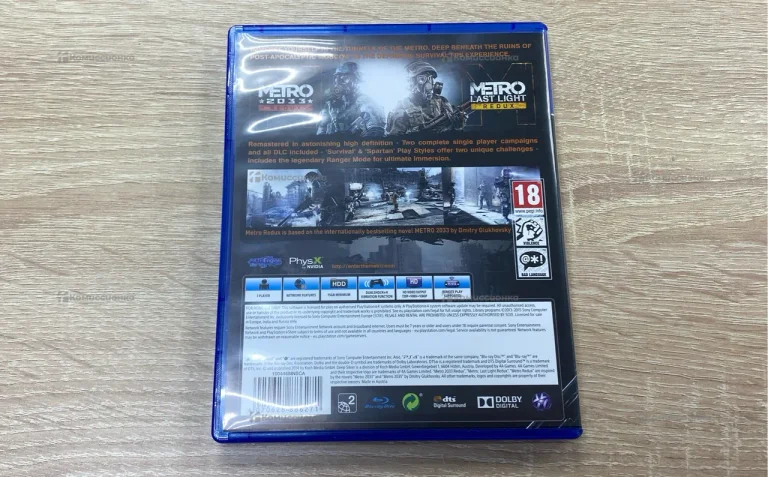 Диск Sony PlayStation 4 Metro Redux / metro 2033