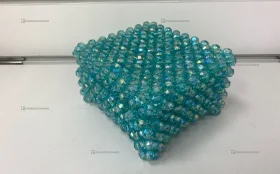 Купить Шкатулка из бусин бирюзовая б/у , в Казань Цена:2500рублей