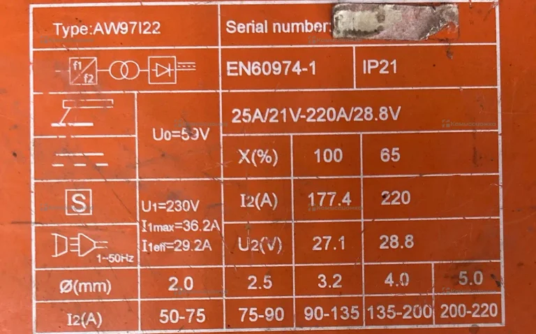 сварочный аппарат Sturm AW97122