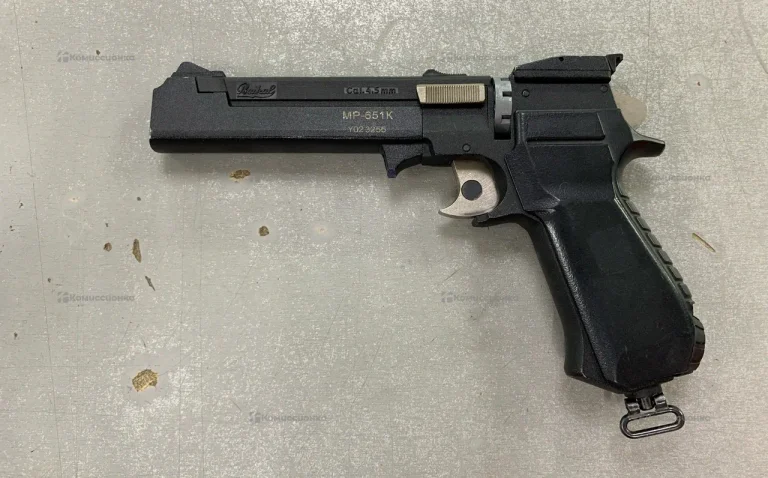 пневматический пистолет baikal MP-651K