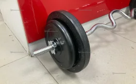 Купить Изогнутый гриф и блины (2х10-2х5) б/у , в Санкт-Петербург Цена:3900рублей