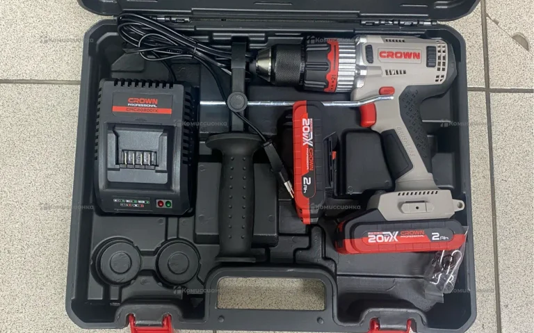 Аккумуляторный шуруповерт CROWN BL CT21090HMX-2 BMC