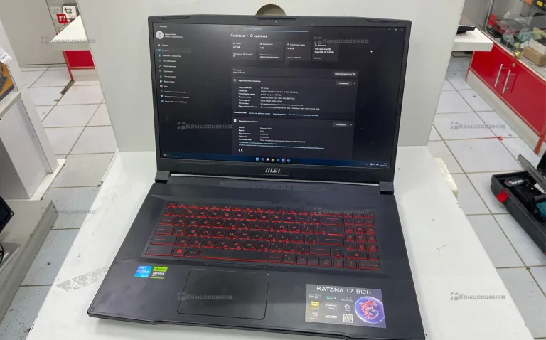 Ноутбук  msi katana 16 b12u