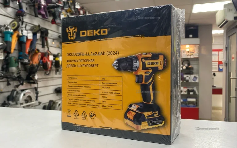 Аккумуляторный шуруповерт Deko DKCD20FU-Li