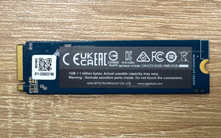 SSD Gigabyte M.2 2280 256Gb