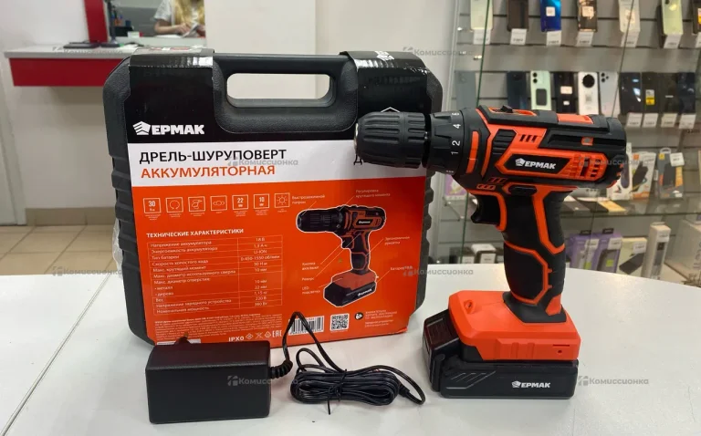 Дрель шуруповерт Ермак ДША-18В