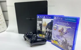 Купить Приставка SONY Playstation 4 slim 1TB + 3 игры б/у , в Тюмень Цена:16500рублей