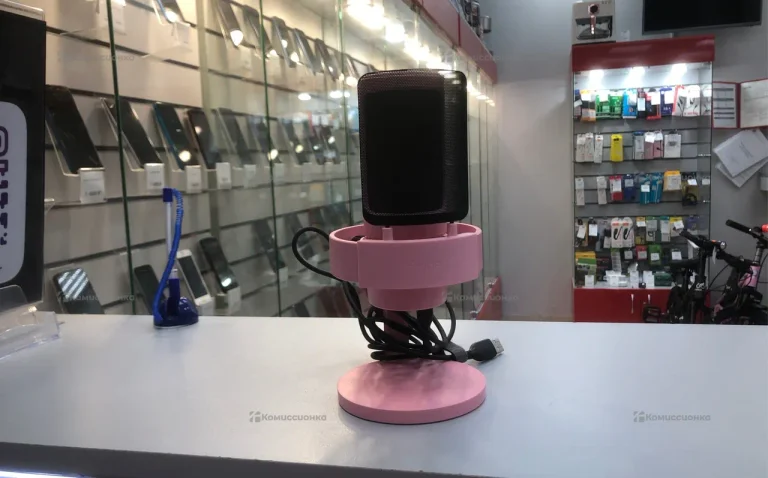 Микрофон fifne a8 розовый