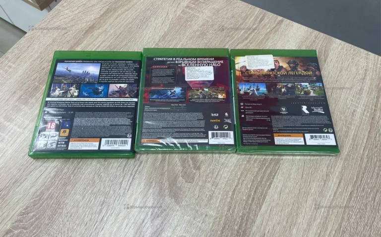 Xbox One 3 диска gta v,Halo wars2,sea of thieves