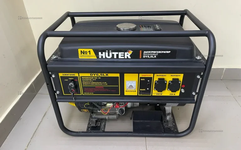 Бензиновый электрогенератор HUTER DY6,5LX