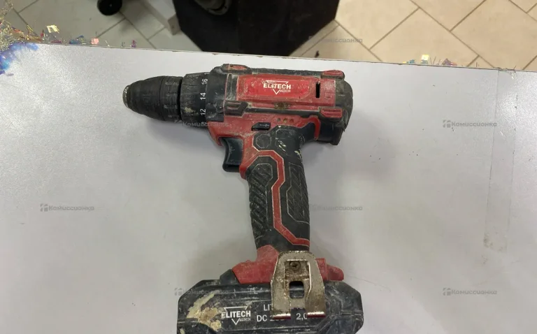 Аккумуляторная дрель-шуруповерт ELITECH ДА 18СЛ2 П