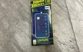 Купить сетевой фильтр power socket 3.4A 3розетки б/у , в Москва и область Цена:490рублей