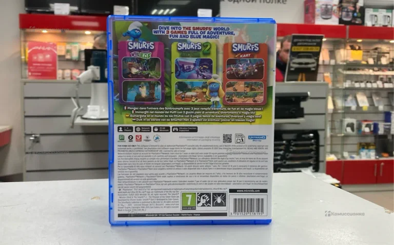 Sony диск для Ps5 the smurftastic collection 3in1
